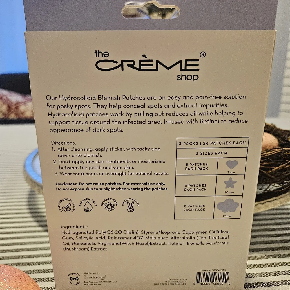 The Crème Shop Dreamy Skin Blemish Patches 72 Count Masks - Picture 3 of 9